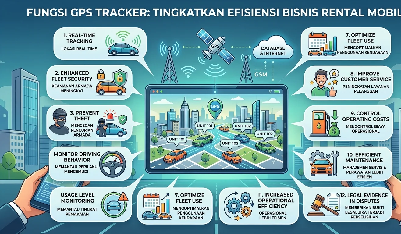 Mengoptimalkan Efisiensi Bisnis Rental Mobil Melalui Penggunaan GPS Tracker