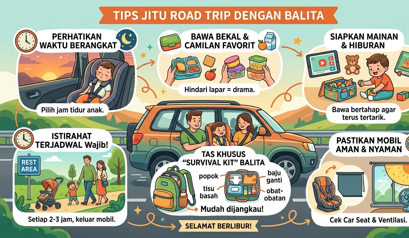 Tips Anti-Rewel: Panduan Sukses Road Trip Bersama Balita
