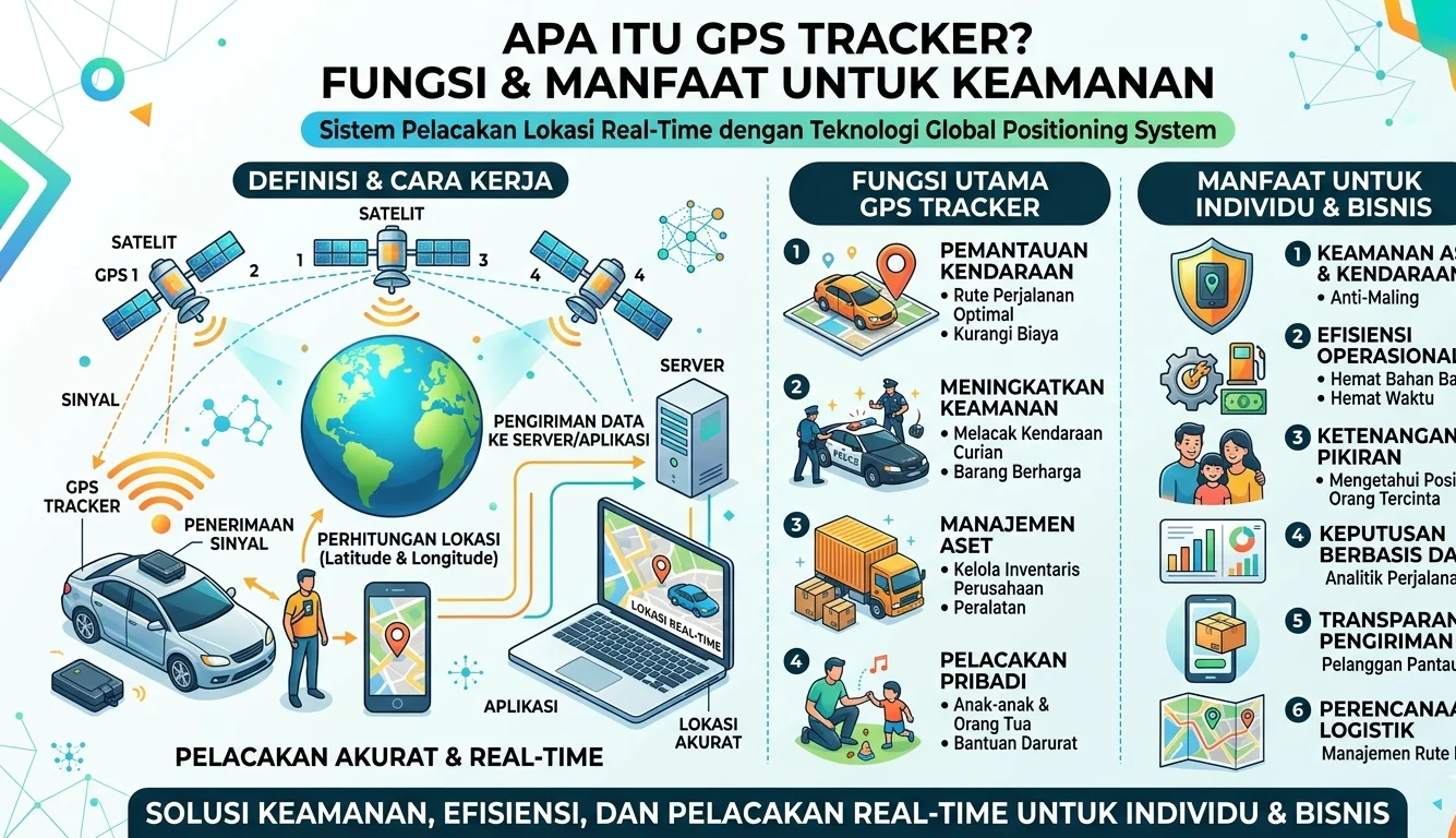 Memahami GPS Tracker: Pengertian, Cara Kerja, Fungsi, dan Manfaatnya