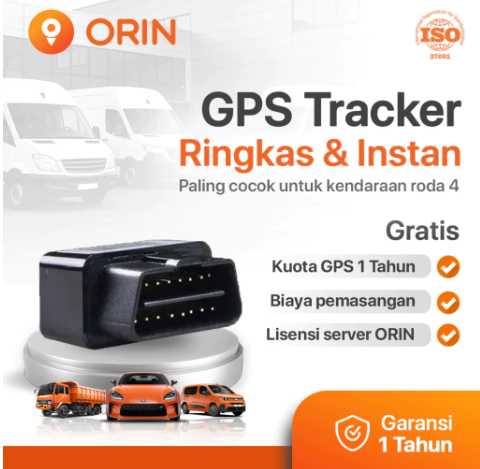 ORIN OBU D - GPS Tracker Mobil PLUG & PLAY EASY
